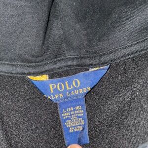Balck polo ralph lauren with red logo , no defects